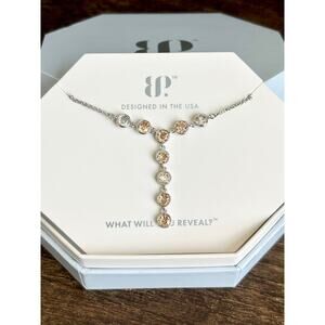 Bomb Party RBP6574 Hard To Find Smokey Topaz Cubic Zirconia Rhodium Plating